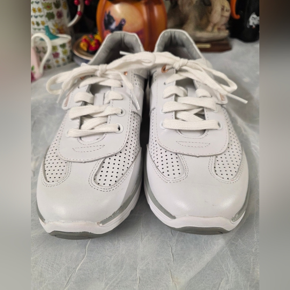 Womens Athletic Shoes Copper Fit Balance s.8/38 White Leather.